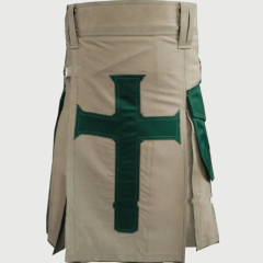 Modern Kilt with Celtic Cross Detail