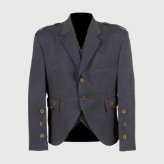 Purple Light Scottish Kilt Boys Vest Jacket