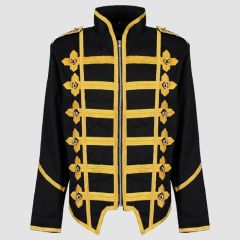 Black Parade Steampunk Military Jacket | Punk Rock MCR Drummer Coat