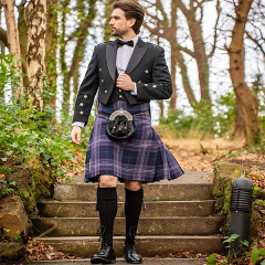 Black Modern Prince Charlie Outfit