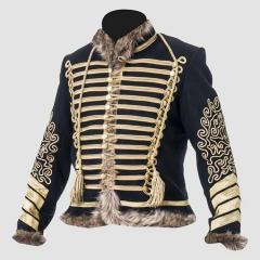 Napoleonic Hussar Jacket – Black Military Uniform Inspired by History