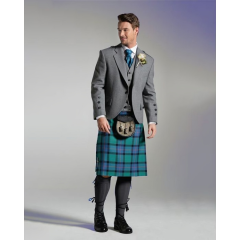 Traditional Scottish Groom Argyll Tweed Kilt Outfit
