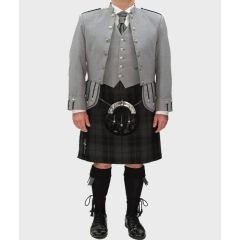 Scottish Grey Sheriffmuir Kilt Outfit for Formal Wear