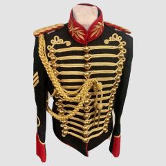 Steampunk Jacket Mens Black Military Style