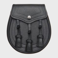Classic Black Leather Sporran