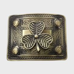 Antique Shamrock Kilt Buckle