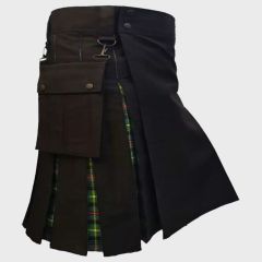 Black Hybrid Utility Kilt