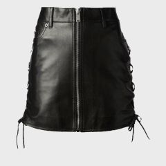 Leather Mini Kilt for Women