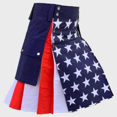 American flag Hybrid Fashion Utility Kilt For Man