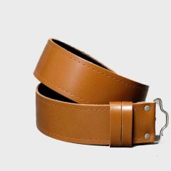 Tan Leather Kilt Belt