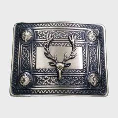 Stag Head Antique Kilt Buckle