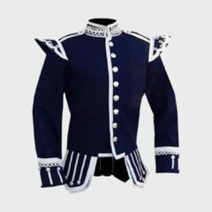 Navy Blue Doublet Jacket