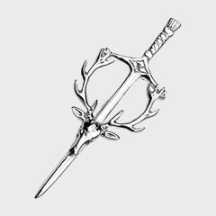Stag Head Kilt Pin