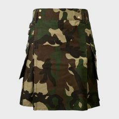 Woodland Army Camo Sports Utility Kilt