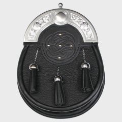 Black Leather Piper Sporran