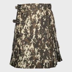 Digital Camouflage Gothic Utility Kilt for men