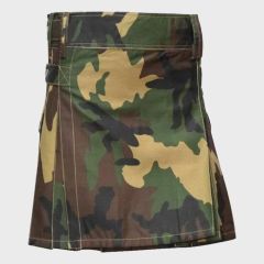 Women Mini Camouflage Kilt