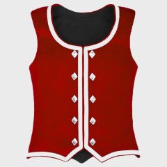 Red Highland Dancing Waiscoat for Women 

