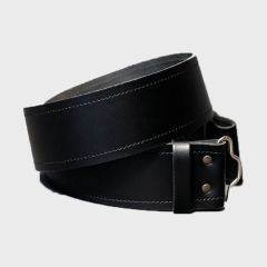 Black Leather Kilt Belt