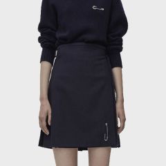 Plain Black Tartan Kilt for Women