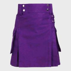 Purple Utility Kilt For Women