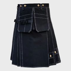 Black Working Kilt For Men
