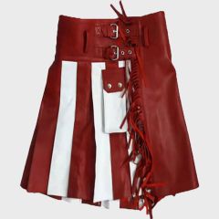 Mini Women Leather Hybrid Kilt