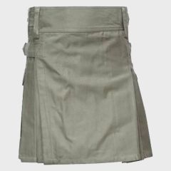 Ladies Olive Utility Kilt