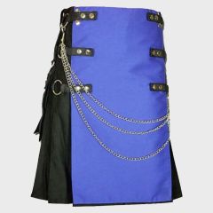 Stylish Utility Kilt With Silver Chain