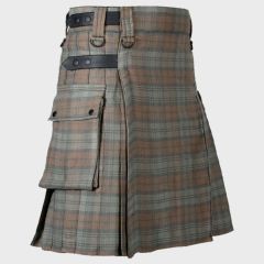 Black Watch Weathered Tartan Utility Kilt