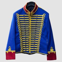 Royal Blue Hussars Military Jacket - Scottish Tunic Napoleonic Uniform