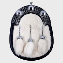 White Rabbit Fur Full Dress Sporran