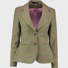 Women Tweed Jacket 2 Button Fastening