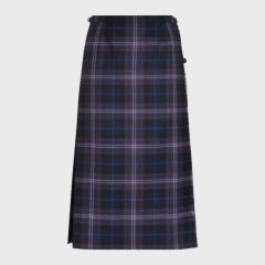 Long Tartan Pleated Skirt,Hostess Skirt For Women