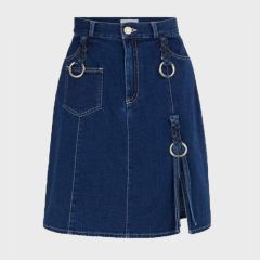 Blue Short Denim Skirt for Women