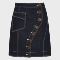 Dark Blue Fashion Mini Skirt for Women