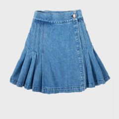 Women Blue Denim Kilt for Sale