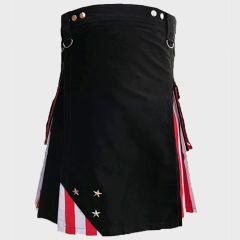 New American Flag Hybrid Utility Kilt For Men