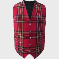 Scottish Royal Stewart Tartan Waistcoat