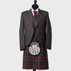 Tartan Brown Tweed Kilt Outfit